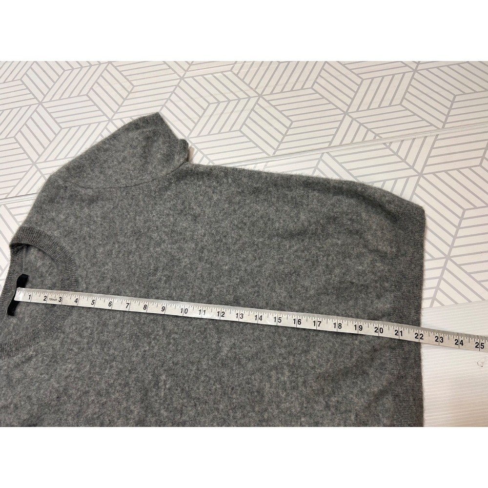 Quince Mongolian 100% Cashmere Size XL fits L Short Sleeve Sweater Tee Top a5 - Picture 8 of 11